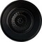 Ekena Millwork Floral Ceiling Medallion, Hand-Painted Jet Black, 23 1/2"OD x 2 3/4"P CM23FLBLF - alternate 1